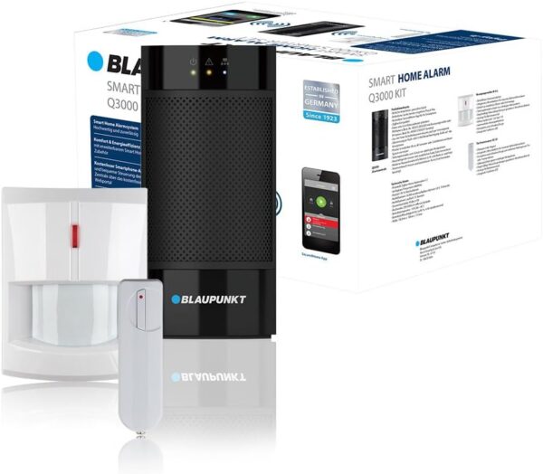 Blaupunkt Q3000 Kit de Alarma inalámbrica IP para casa, local, oficina. Sistema inteligente de seguridad sin cuotas. Antirrobos y okupas. Incluye panel de control, sensor para puertas y ventanas DC-S4, detector PIR de movimiento IR-S4. Recibe alertas en tu móvil. Funciones de domótica configurables. Fácil de instalar DIY - Image 2