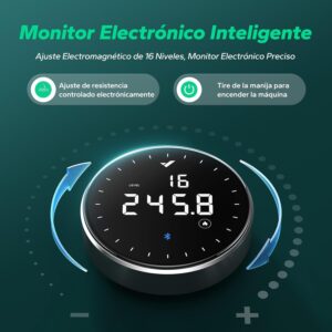 MERACH Máquina de Remo Autoalimentada Mejorada, Máquina de Remo Magnética Eco...