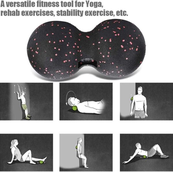 WSADZXC77 Pelota de automasaje, cacahuete, juego de bolas de lacrosse, rodillo muscular para la columna vertebral, fascia, cuello, acupresión, fascitis plantar, masaje de reflexología - Image 6