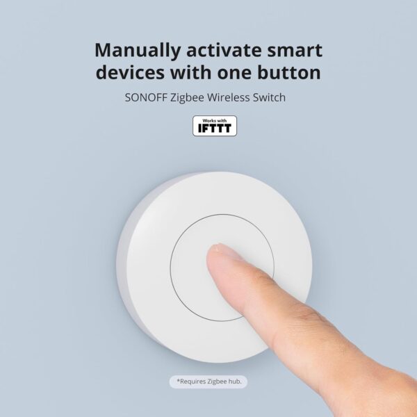 SONOFF Zigbee Wireless Switch SNZB-01P, requiere SONOFF ZigBee hub, Botón de Control Multifuncional de Tres vías para Dispositivos Domésticos Inteligentes, Compatible con Alexa,Smartthings y IFTTT - Image 2