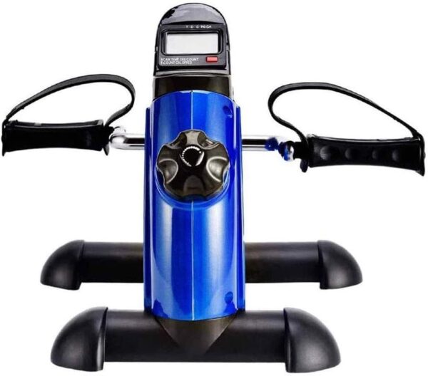 MFLASMF Ejercitador de Pedales portátil Mini Bicicleta estática con Pantalla electrónica y asa Bicicleta de Fitness Interior para Ancianos Entrenamiento de rehabilitación Tensión Ajustable - Image 4