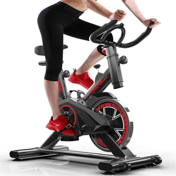 JHKGY Spin Bike,Bicicleta De Ejercicio Bicicleta De Fitness,Cardio Workout con/Bicicleta De Ciclismo con Volante Impulsado por Correa, para El Hogar Cardio Gym