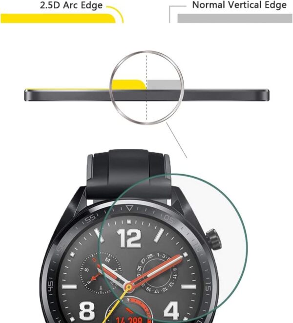 Blueshaweu Protector de pantalla compatible con reloj inteligente AIMIUVEI para mujer de 1,27 pulgadas G53, dureza 9H, protector de pantalla de cristal templado [3 unidades] compatible con reloj - Image 5
