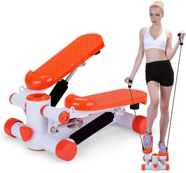 Dbtxwd Mini Air Stepper Stair Stepper Climber Fitness Machine con Bandas de Resistencia, Equipo Deportivo de Interior multifunción - Image 2