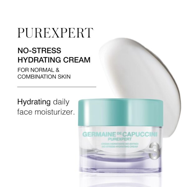 Germaine de Capuccini - Purexpert | Crema Hidratante No-Stress - Crema de cara hidratante - luminosidad y tersura natural - Pieles normales y mixtas jóvenes - Acné - 50 ml - Image 2