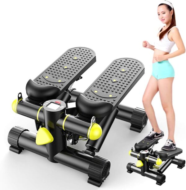 Mini Escalera Paso a Paso Hidráulico Silencioso Alpinismo Pedal Máquina Twist Fitness Equipment Adecuado para Sala de Estar, Oficina, Gimnasio