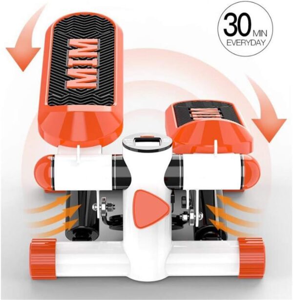 BCLGCF Pasador De Escalera Giratorio Portátil, Mini Máquina De Ejercicios Máquina De Pasos Multifuncional, Escalada En Modo Deportivo Pasos Aeróbicos con Pantalla LCD - Image 4