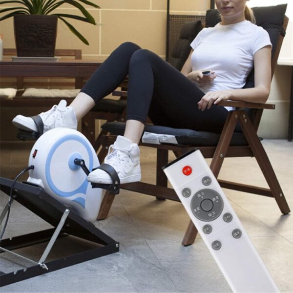 Mini bicicleta estática Ejercitador de pedal de brazo y pierna Dispositivo de entrenamiento de rehabilitación eléctrico para miembros superiores e inferiores Ejercitadores de piernas de fisioterapia - Image 5