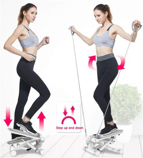 BCLGCF Mini Stepper para Ejercicio, Stepper Hidráulico, Portable Home Office Stepper Fitness Cardio Exercise Trainer, Equipo De Fitness Diseñado para Mujeres Y Hombres - Image 2