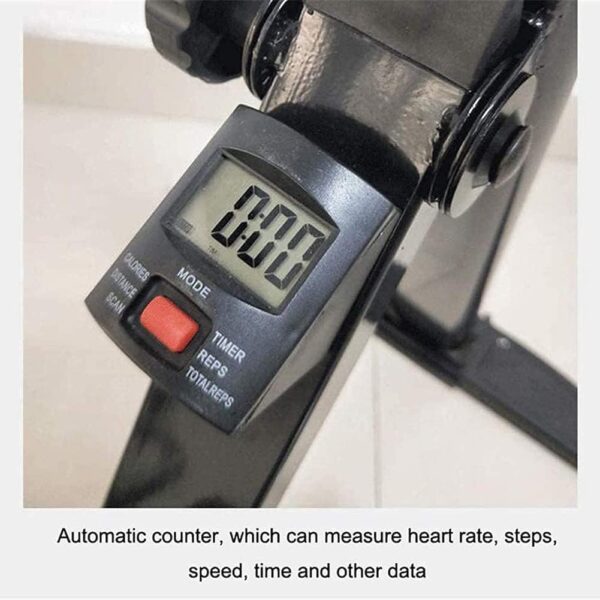 NMDCDH Ejercitador de Pedales, Bicicleta estática, portátil, de Resistencia Ajustable, máquina de Entrenamiento de Fitness para Interiores, ejercitador de Brazos y piernas para Personas m - Image 7