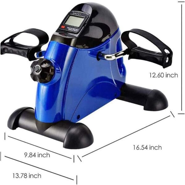MFLASMF Ejercitador de Pedales portátil Mini Bicicleta estática con Pantalla electrónica y asa Bicicleta de Fitness Interior para Ancianos Entrenamiento de rehabilitación Tensión Ajustable - Image 6