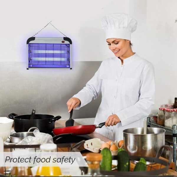 Trampa para Mosquitos Exterminador de Insectos electrónico Insecto Volador Repelente de Mosquitos Lámpara para Matar Mosquitos Eliminador de Interiores Trampas para Control de plagas de 20 W - Image 2