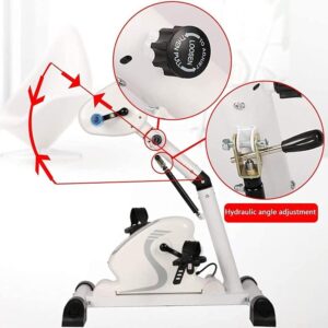 LOPZUQLY Bicicleta de Ejercicio con Pedales eléctrica Plegable, máquina de reh...