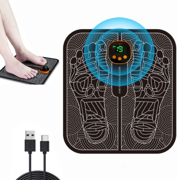 Alfombrilla de masaje de pies masajeador de pies eléctrico portátil