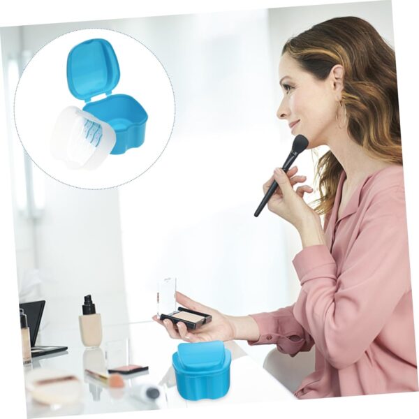 HAPINARY Caja De Limpieza De 5 Uds Contenedor De Viaje Limpiador De Tabletas Soporte De Baño Soporte Portátil Para Cepillo De Cesta + Caja Azul - Image 8