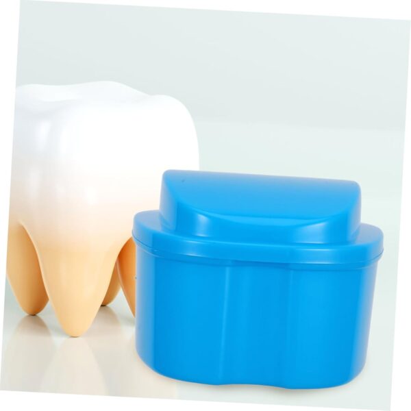 ULTECHNOVO Caja De Baño Para Dentaduras Postizas Recipiente Para Retenedores Recipientes De Limpieza Para Dentaduras Postizas - Image 5
