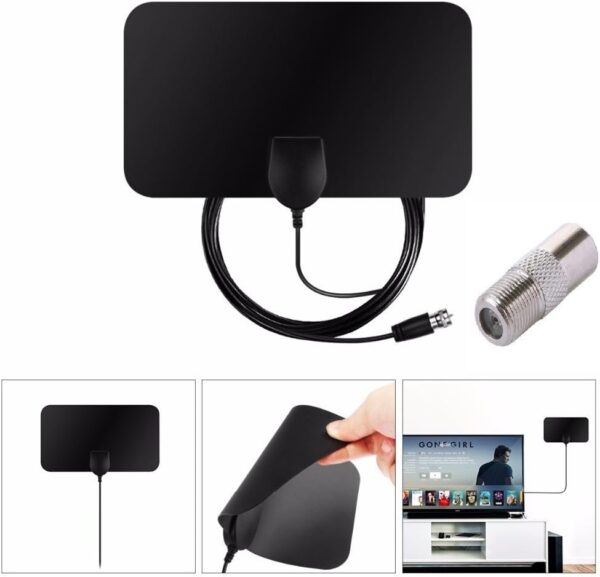 DollaTek Mini Antena de TV Digital para Interiores Amplificador de señal de Rango de 50 Millas F-TV HDTV Compatible 4K - Image 6