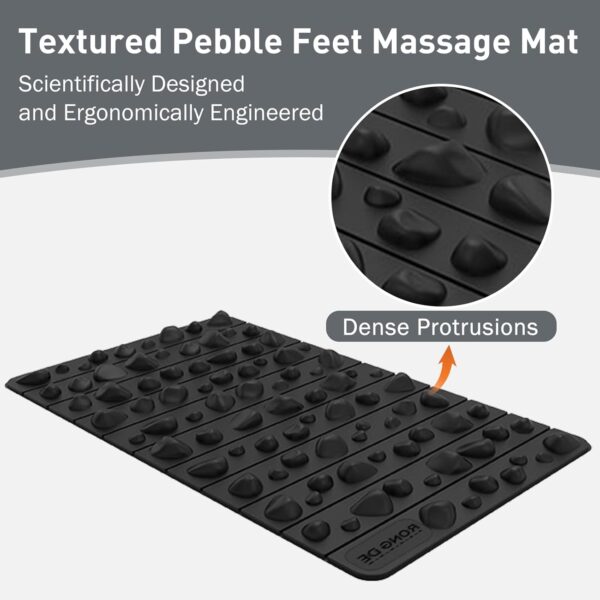 iLivin Masajeadores de Pies, Alfombrilla Masajeadora de Pies, Foot Massager Mat, Mejora la Circulación Sanguínea, Alfombra Antifatiga para Cocina, Baño y Trabajo, Reflexología Podal, 30 x 50 cm - Image 3