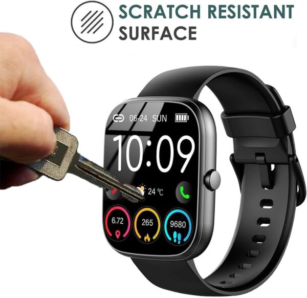 Yoomigle Paquete de 6 protectores de pantalla compatibles con Uaue T60 de 1.91 pulgadas para reloj inteligente CASCHO T60 de 1.91 pulgadas, protectores de pantalla transparentes HD antiarañazos - Image 3