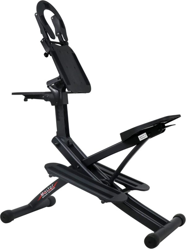 Master Massage Silla de Masaje Plegable Profesional, de Aluminio, Ajustable, Ligera, con cojín Musical, Funda de Transporte Bluetooth, Azul, Talla única - Image 10