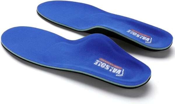 VALSOLE Plantillas Ortopédicas soportes de arco y talones la absorción de choque- para el dolor de talón, pie plano, Fascitis Plantar, dolor de rodilla y espalda