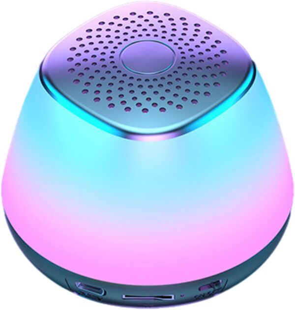 Altavoces pequeños inalámbricos, altavoz de luz nocturna, colorido altavoz portátil pequeño, altavoz inalámbrico, altavoz inalámbrico inteligente para camping, exteriores
