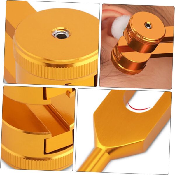 HAPINARY 1 Juego Diapasón Del Oído Accesorios Para Masaje De Oidos Herramientas De Curación Del Oído Diapasones Para Diapasones Espirituales Diapasones Medivibe Aleación De Aluminio Golden - Image 9