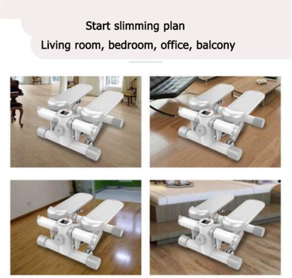 BCLGCF Mini Stepper para Ejercicio, Stepper Hidráulico, Portable Home Office Stepper Fitness Cardio Exercise Trainer, Equipo De Fitness Diseñado para Mujeres Y Hombres - Image 6