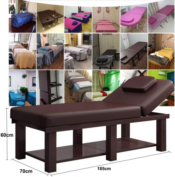 JHKGY Equipo De Masaje De Cama Facial De Belleza SPA Profesional,Mesa De Masaje Portátil,Cama De Masaje Ajustable,Tratamiento Facial De SPA Y Salón, Reposacabezas Extraíble,Gris - Image 8
