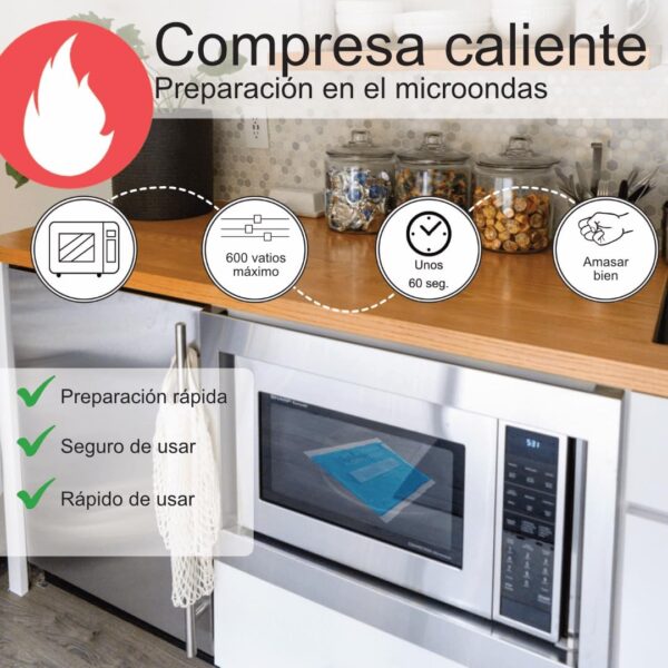 IEA Medical Compresas frías y calientes | Set de 3 | M | 12x20 cm | Compresas frías para contusiones, picaduras de insectos y otras lesiones | Almohadilla de gel refrigerante reutilizable - Image 4