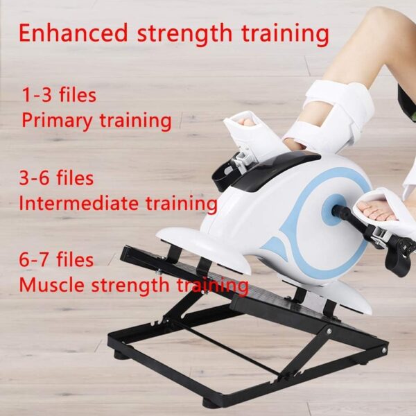 MFLASMF Mini ejercitador de Pedal eléctrico, Fisioterapia para Brazos y piernas Que promueve la circulación sanguínea y fortalece los músculos para Equipos de rehabilitación para sobrevivi - Image 7