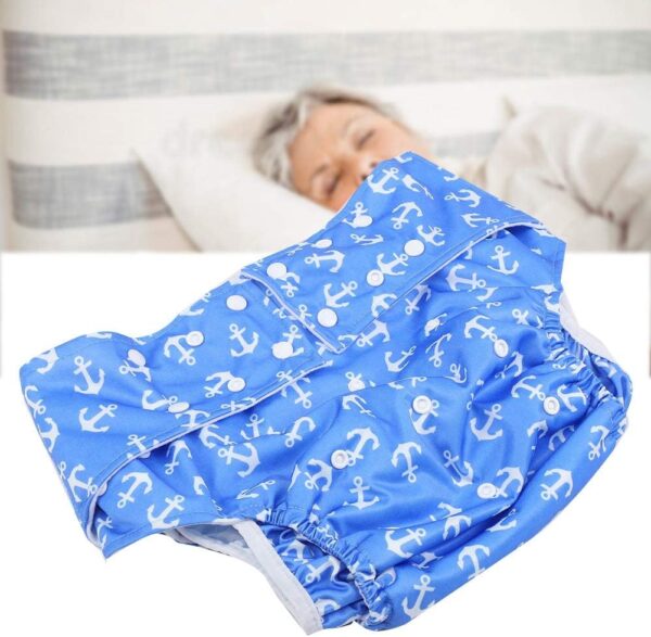 Pañales Lavables para Adultos, Pañales Adultos, Pañales Adultos Hombre, Interior Incontinencia Posparto Pantalones Reutilizables Pañal Bolsillo Doble Apertura Absorbentes Discapacitados Cuidado - Image 3