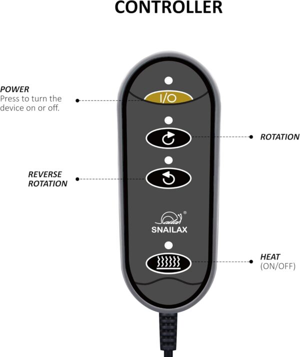 Snailax Shiatsu masajeador de pies con función térmica, calentador de pies 2 en 1, masajeador de espalda, masajeador eléctrico, masajeador de relajación, regalos para hombres, mujeres - Image 5
