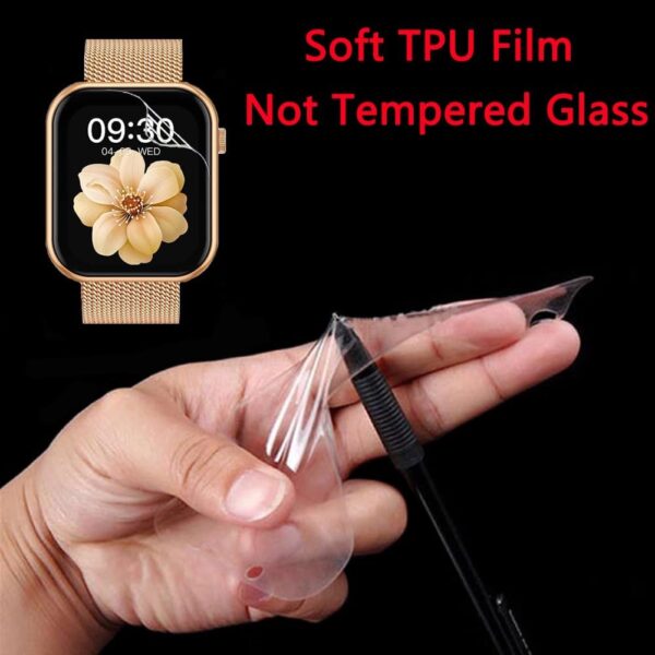 Yoomigle Paquete de 6 protectores de pantalla compatibles con reloj inteligente NAIXUES I60 de 1.85 pulgadas para reloj inteligente FitcloudPro I60 de 1.85 pulgadas, protectores de pantalla - Image 5