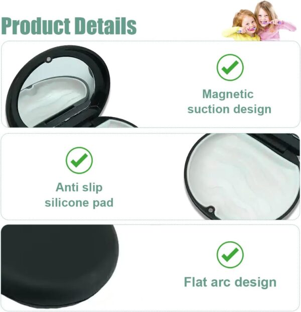 GNHG Cajas para dentaduras postizas, Soportes para dentaduras postizas, Cajas con bandejas, Protectores bucales, contenedores para dentaduras postizas - Image 3
