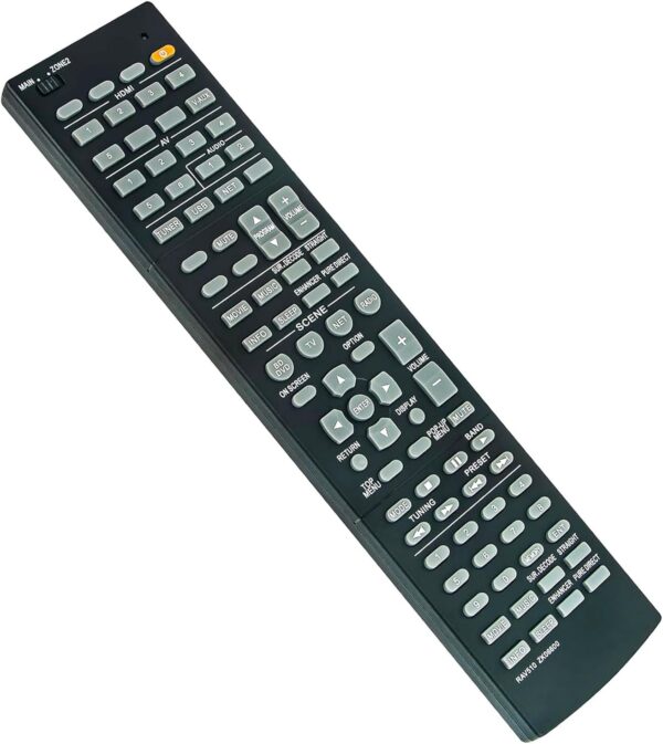 AULCMEET RAV510-ZK06600 Mando a Distancia de Repuesto Compatible con el Amplificador Integrado del Receptor estéreo Yamaha RXV677 RX-A740BL RX-A740 RX-V677 RXV677 RXA740BL RXA740 - Image 3