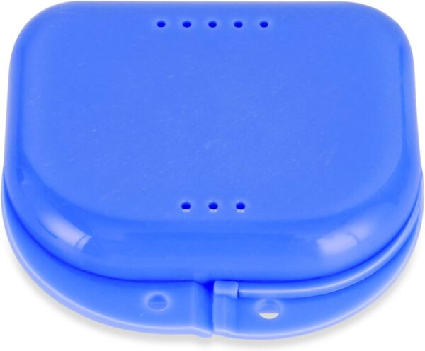 Annhua Silm Estuche para Dentadura, Caja Dentadura Postiza, Caja De Retenedor, Contenedor Para Dentadura (Azul)
