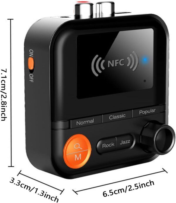 Dtaigou Receptor inalámbrico,Receptor inalámbrico para Altavoces | Adaptador de Amplificador inalámbrico con Cable de Audio de 3,5 mm,Admite Entrada de Tarjeta TF y Reproductor de MP3 - Image 6