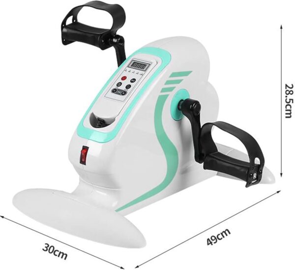 WPJQJWD Ejercitador De Pedal Eléctrico para Ancianos, Ejercitador Pedal Eléctrico Soporte Protector Pierna Bicicleta Eléctrica Motorizada Ejercicios Ancianos Mini Bicicleta Estática - Image 7