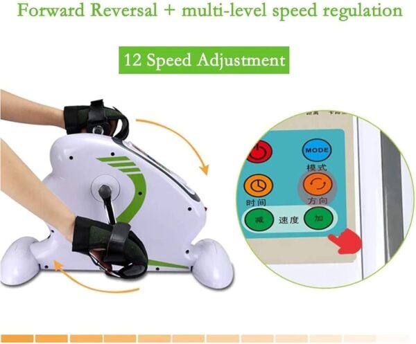 WPJQJWD Discapacitados Ejercitador De Pedal Eléctrico, Mini Bicicleta Ejercicio Ejercitador Pedal Eléctrico Bicicleta Eléctrica Motorizada Ejercicios Ancianos Entrenamiento De Pedal Eléctrico - Image 2