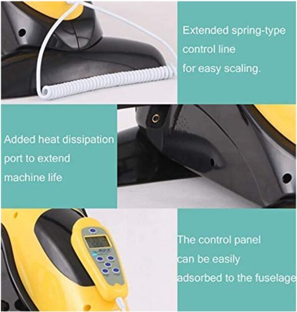 LOPZUQLY Máquina de rehabilitación para ejercitador de Pedales, Bicicleta portátil para ejercitar Pedales, Pedal motorizado antiespasmo + Resistencia para Ejercicios de Fisioterapia, Entrenador de Ci - Image 2