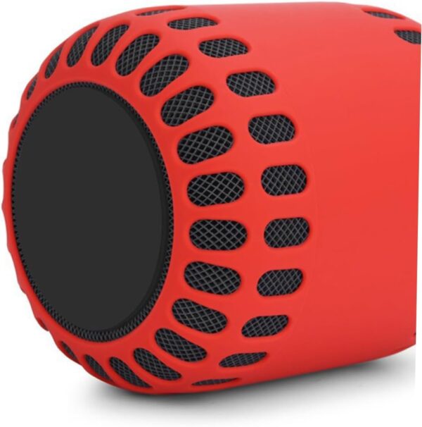 Hemobllo Estuche Protector Cubierta De Silicona Soporte De Escritorio para Altavoz Cubierta Protectora del Altavoz Funda Protectora De Altavoz Rojo Trompeta Inteligente - Image 3