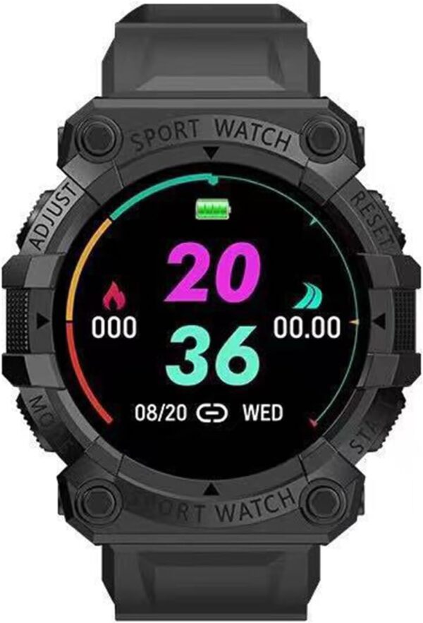 Nicoone Pulsera inteligente con pantalla táctil a color de 0.96 pulgadas, monitor de frecuencia cardíaca, monitor de actividad, podómetro, reloj