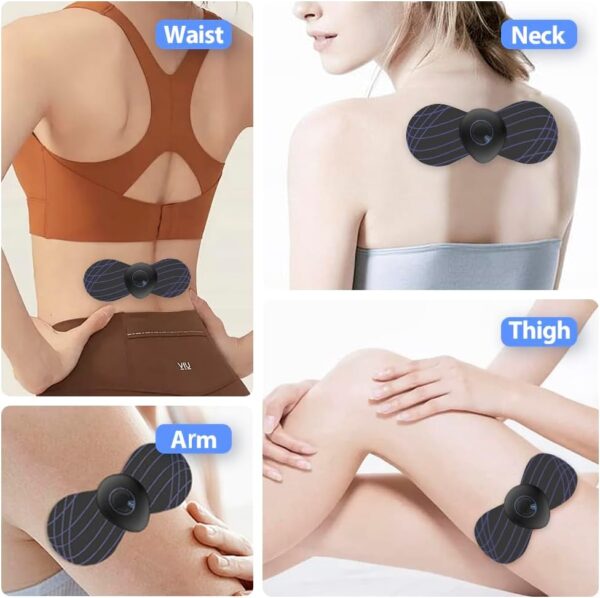 Mini Masajeador Cervical TENS - 2 Pack - Masajeador de Cuello Eléctrico Portátil y Sin Cables, Alivio del Dolor y la Tensión en el Cuello, Parche de Masaje Relajante para Uso Diario - Image 7