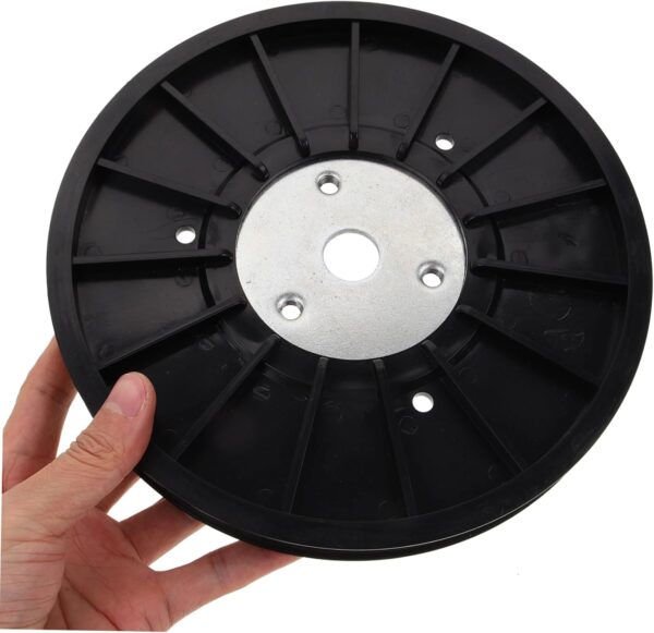 Yardwe Accesorios Para Bicicletas Estáticas Polea De Correa De Bicicleta Estática Rueda De Cinturón De Ciclismo Dinámico Disco De Cinturón De Bicicleta Estática Rueda Motriz Abs - Image 3