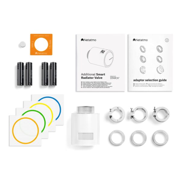 Netatmo Valvulas Termostaticas Wifi Inteligente, Control Remoto, Ahorro de Energía, Módulo Adicional para el Termostato Intelligente y para el Paquete para Calefacción Colectiva, NAV -AMZ - Image 6
