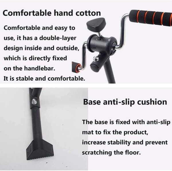 NMDCDH Mini máquina para Hacer Ejercicio de Bicicleta, Brazos y piernas, Equipo de Fitness para Personas Mayores y Ancianos, Bicicleta estática Plegable, para Ejercicios de recuperación d - Image 3