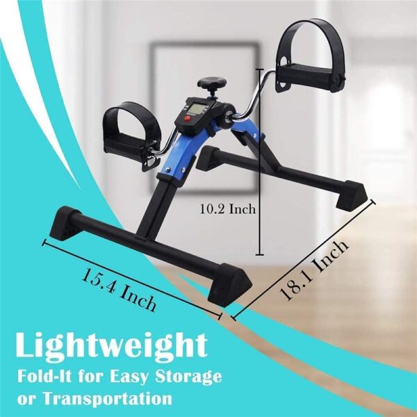 NMDCDH Ejercitador de Pedal Plegable Fuerte para Ejercicio de recuperación de Rodilla de Pierna y Brazo con Equipo de Entrenamiento de rehabilitación de Monitor - Image 4