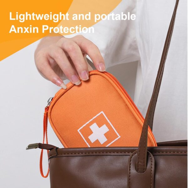 EIHI color naranja botiquin viaje bolsa botiquin vacia botiquin de primeros auxilios viaje botiquín de primeros auxilios portátil Con correa para la muñeca para Viajar Acampar y Senderismo - Image 5