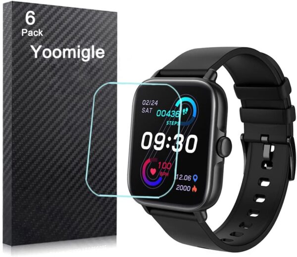 Yoomigle 6 Unidades Protector de Pantalla Compatible with NAIXUES Y22 1.7" HD Claro Suave Protectors para Y22 1.7 Pulgadas Smartwatch No Vidrio Alta Definicion